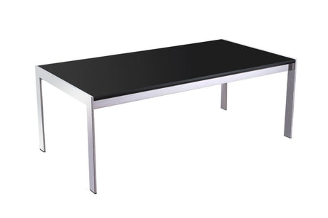 RL Glass Top Chrome Frame Coffee Table