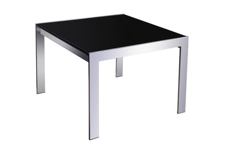 RL Glass Top Chrome Frame Coffee Table
