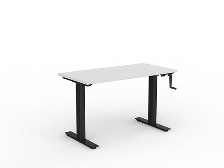 OL Agile Winder Height Adjustable Desk - Black Frame