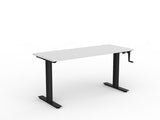 OL Agile Winder Height Adjustable Desk - Black Frame