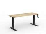 OL Agile Winder Height Adjustable Desk - Black Frame