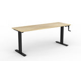 OL Agile Winder Height Adjustable Desk - Black Frame