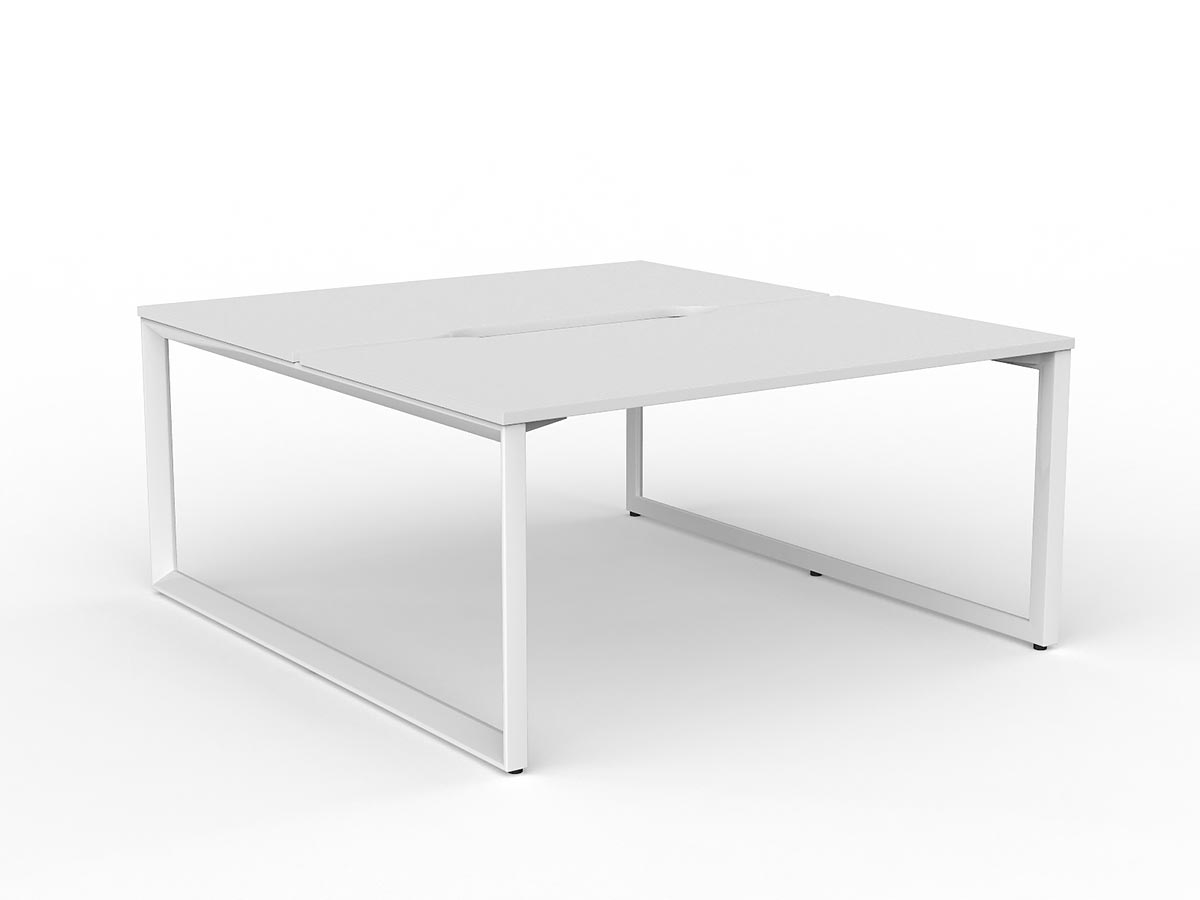 OL Anvil 2-User Double Sided Workspace – White Top with White Frame