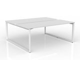 OL Anvil 2-User Double Sided Workspace – White Top with White Frame