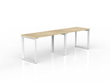 OL Anvil 2-User Workspace – Oak Top with White Frame