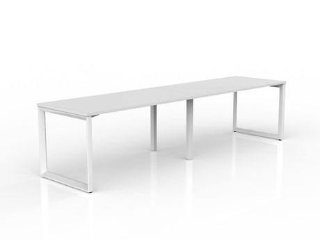 OL Anvil 2-User Workspace – White Top with White Frame