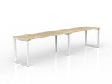 OL Anvil 2-User Workspace – Oak Top with White Frame