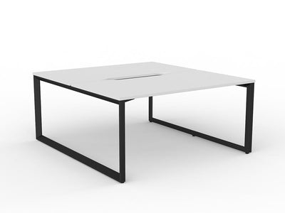 OL Anvil 2-User Double Sided Workspace – White Top with Black Frame