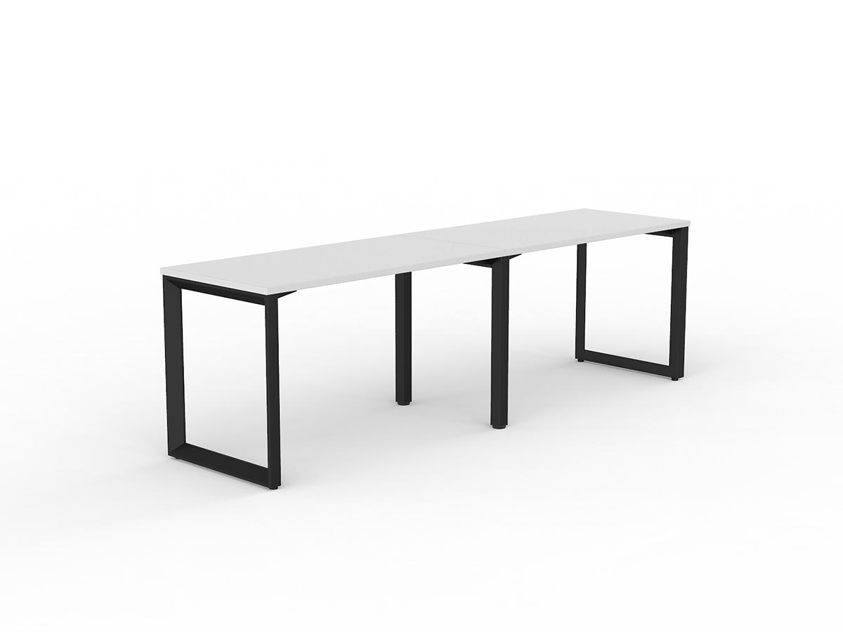 OL Anvil 2-User Workspace – White Top with Black Frame