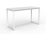 OL Anvil Bar Leaner Table – White Top with White Base