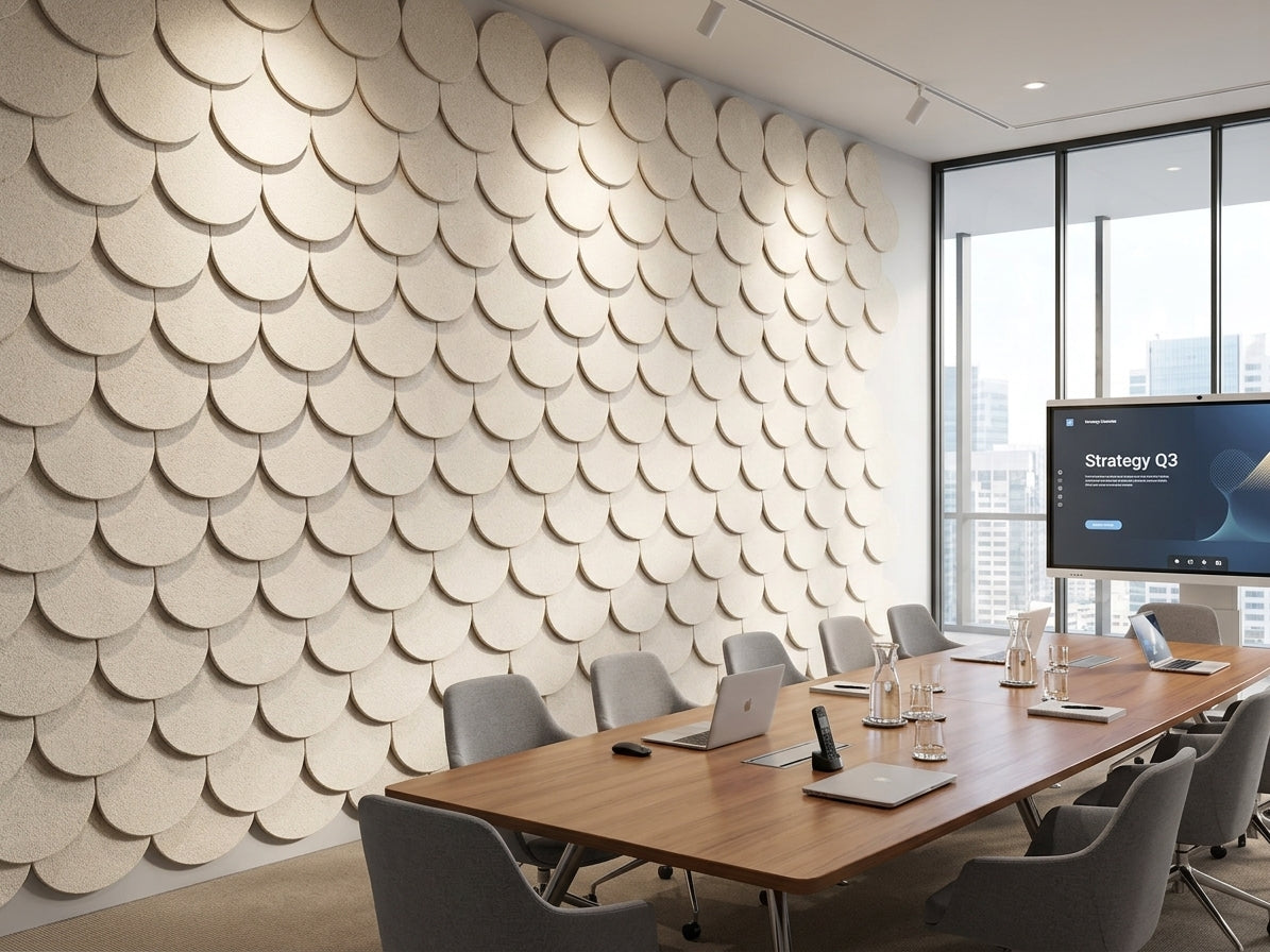 RL Acouline QuickMount Halo Round Wall Tiles Panels