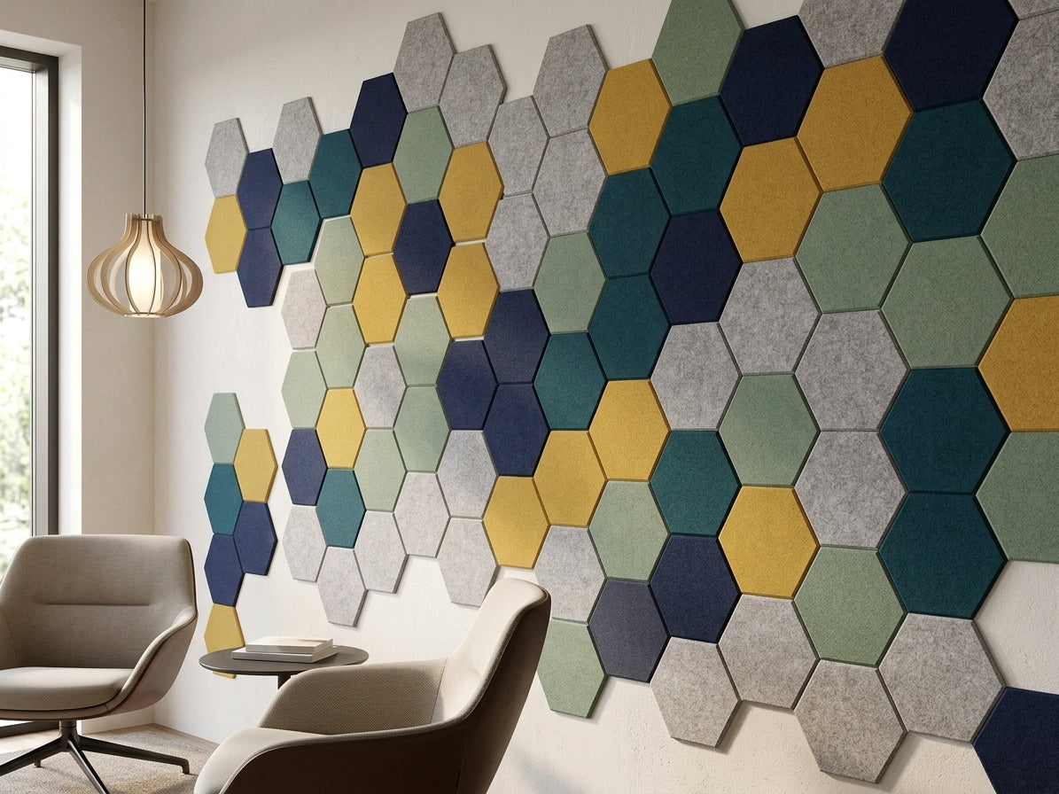 RL Acouline QuickMount Hive Hexagonal Wall Tiles Panels