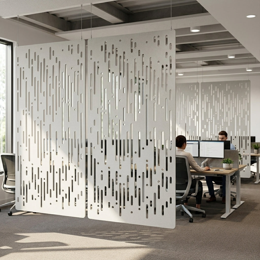 RL Rain Decorative Workplace Divider Hanging Screen