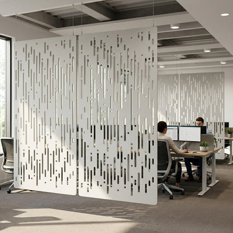 RL Rain Decorative Workplace Divider Hanging Screen