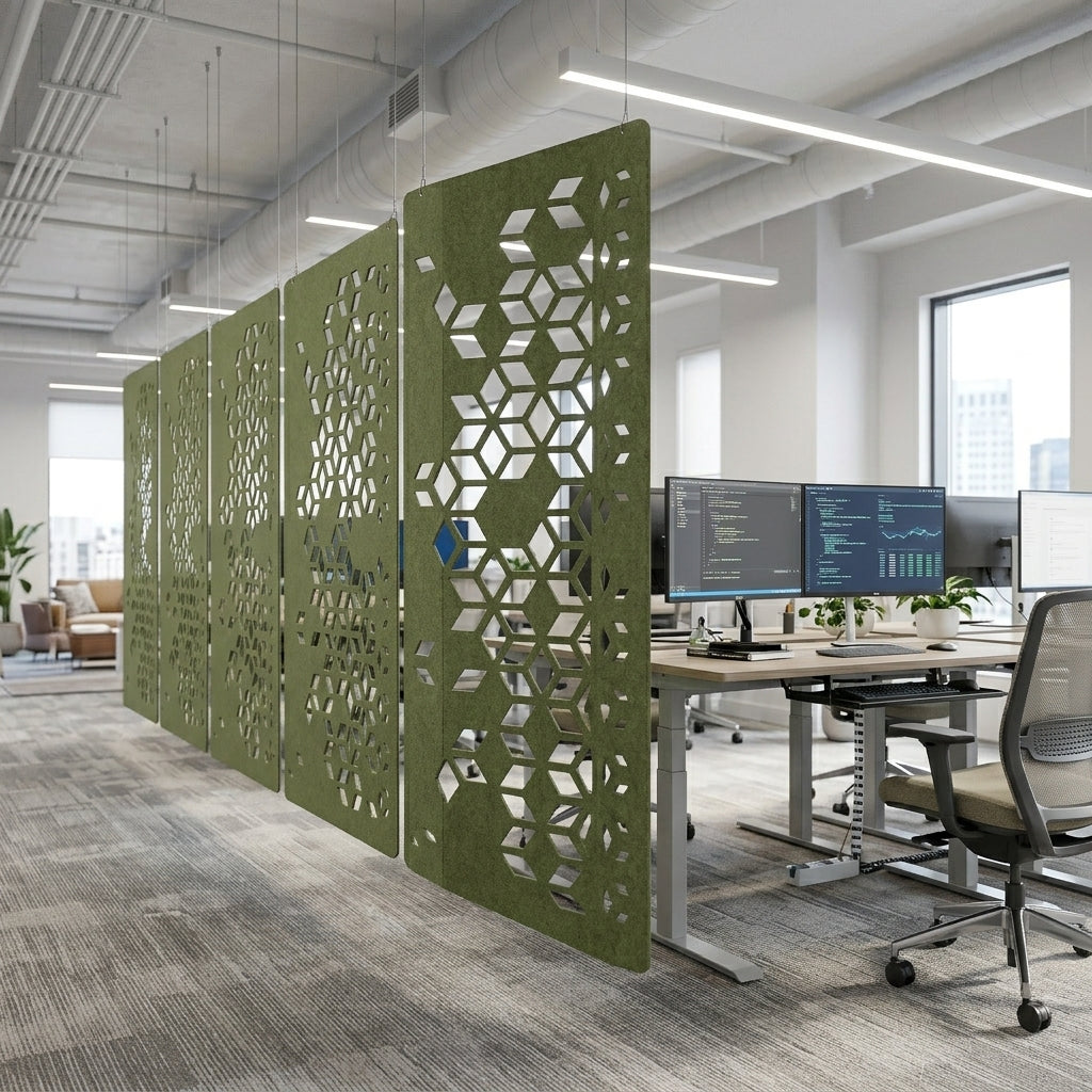 RL Vine Decorative Workplace Divider Hanging Screen