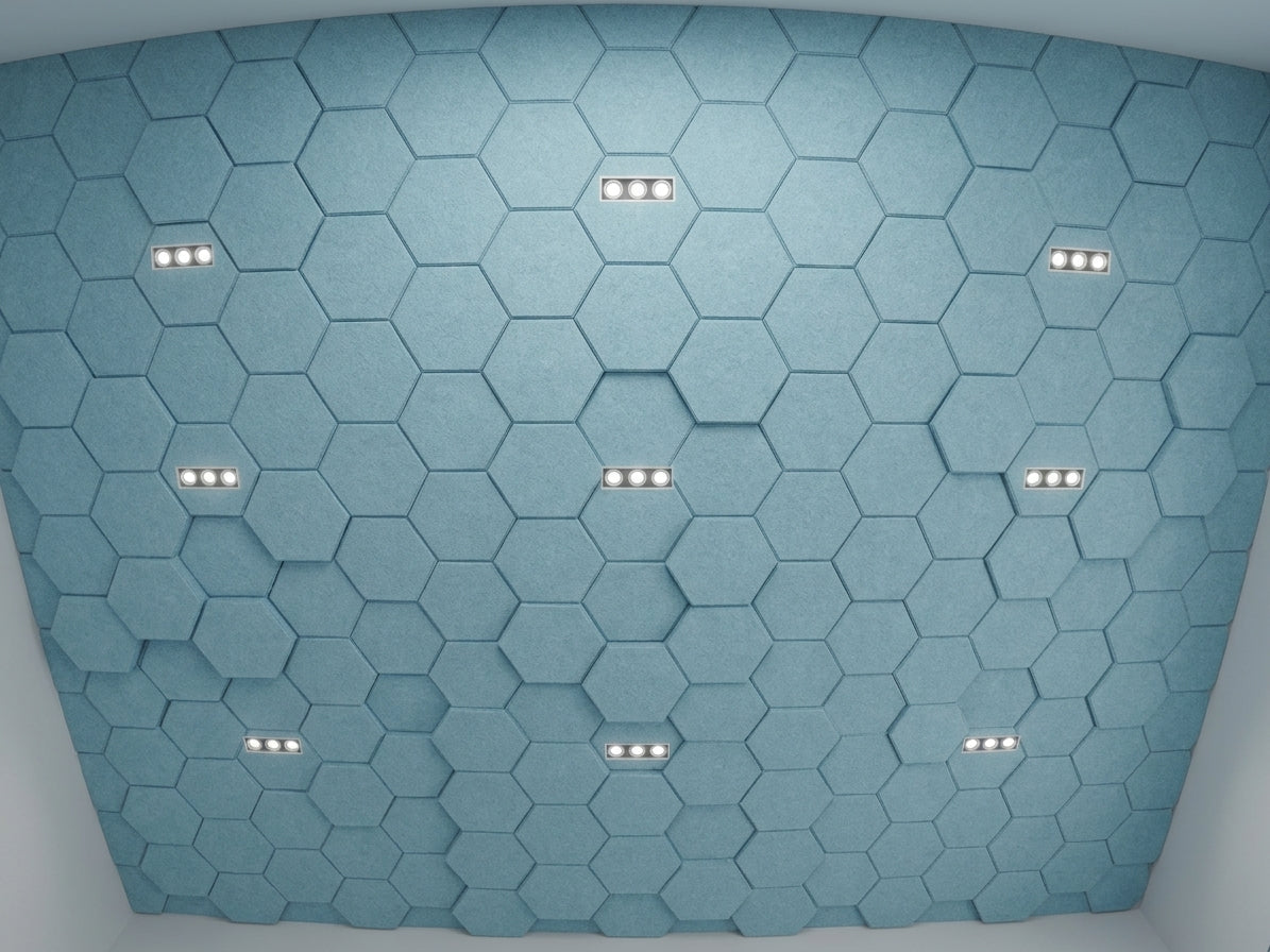 RL Acouline Hive Hexagonal Hanging Ceiling Panels