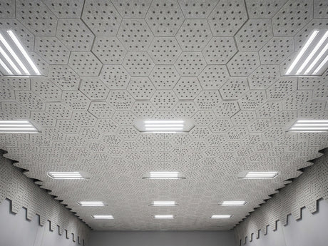 RL Acouline Ripple Hive Hexagonal Hanging Ceiling Panels
