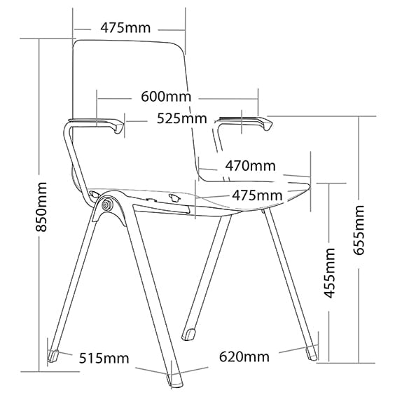ST Aria Multi Purpose Hospitality Chair with Arms
