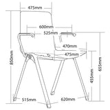 ST Aria Multi Purpose Hospitality Chair with Arms