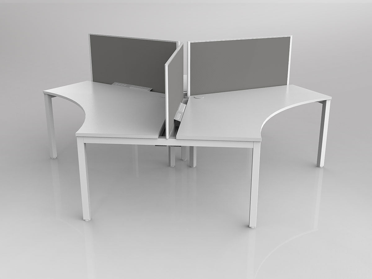 OL Axis 3 User 120° Workstation with Screen - Breathe Fabric