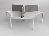 OL Axis 3 User 120° Workstation with Screen - Breathe Fabric