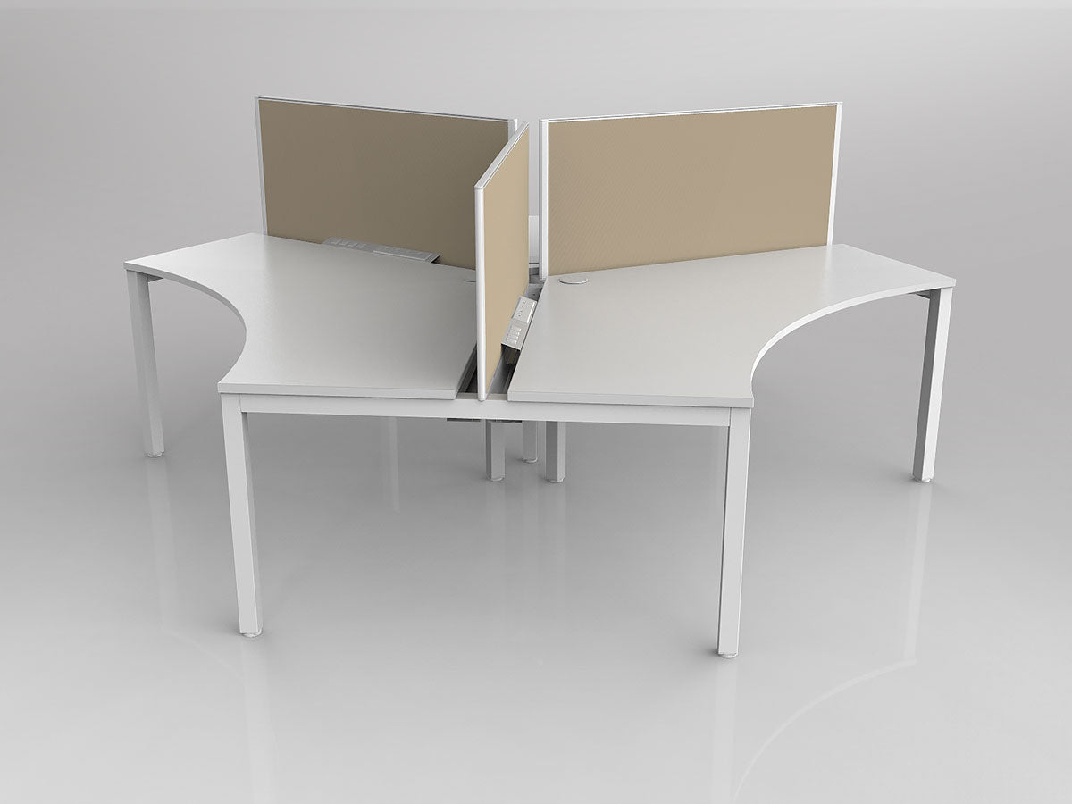 OL Axis 3 User 120° Workstation with Screen - Breathe Fabric