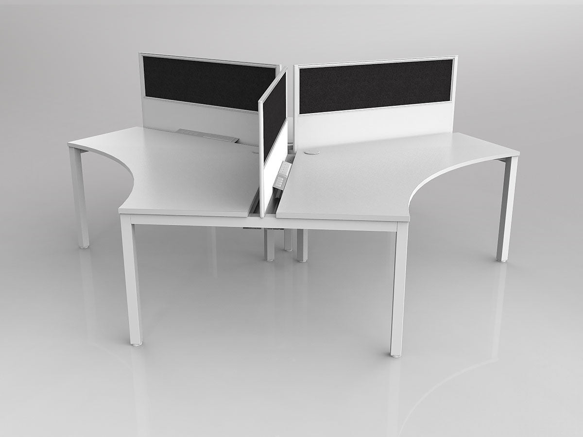 OL Axis 3 User 120° Workstation with Screen - Breathe Fabric