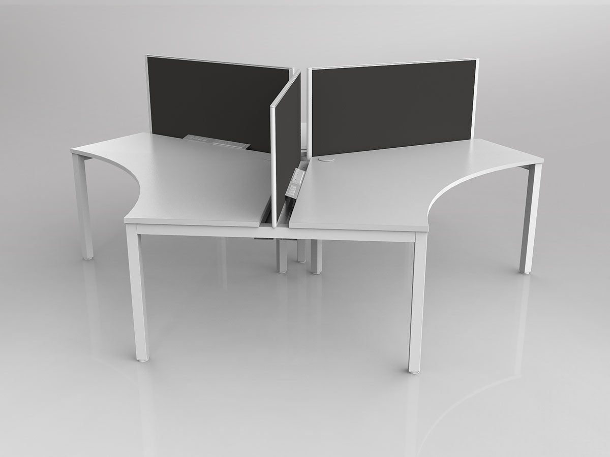 OL Axis 3 User 120° Workstation with Screen - Breathe Fabric