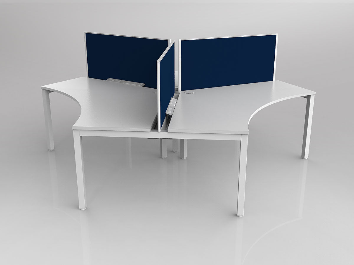 OL Axis 3 User 120° Workstation with Screen - Breathe Fabric