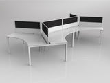 OL Axis 6 User 120° Workstation with Screen - Breathe Fabric