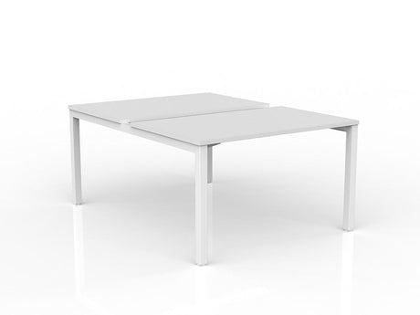 OL Axis 2-User Double Sided Workspace – White Top with White Frame