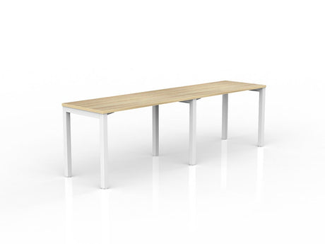 OL Axis 2-User Workspace – Oak Top with White Frame