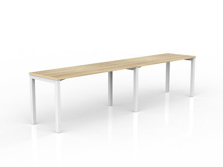 OL Axis 2-User Workspace – Oak Top with White Frame