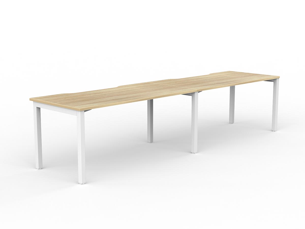 OL Axis 2-User Workspace – Oak Top with White Frame