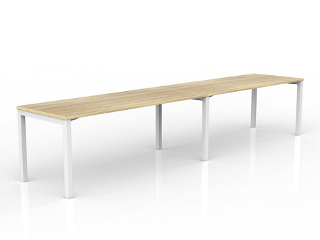 OL Axis 2-User Workspace – Oak Top with White Frame