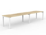 OL Axis 2-User Workspace – Oak Top with White Frame