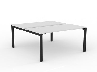 OL Axis 2-User Double Sided Workspace – White Top Black Frame
