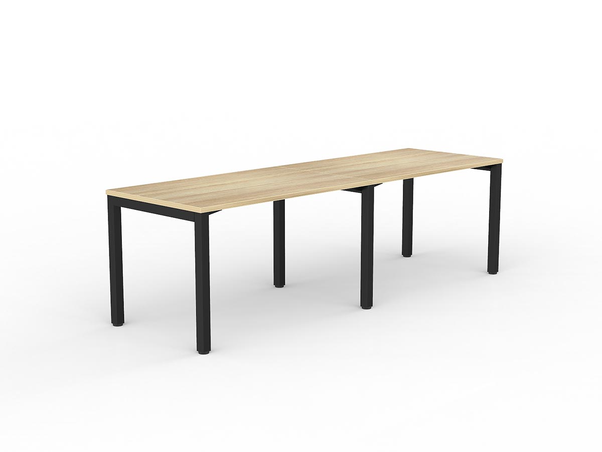 OL Axis 2-User Workspace – Oak Top with Black Frame