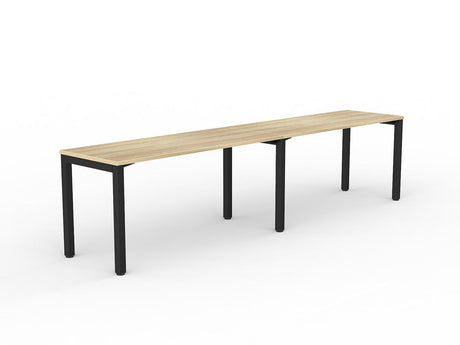 OL Axis 2-User Workspace – Oak Top with Black Frame