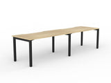 OL Axis 2-User Workspace – Oak Top with Black Frame