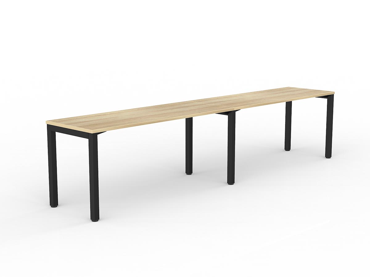 OL Axis 2-User Workspace – Oak Top with Black Frame