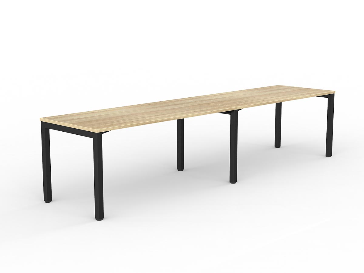 OL Axis 2-User Workspace – Oak Top with Black Frame