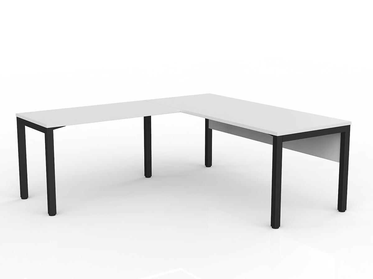 OL Axis Office Desk with Return and Modesty Panel