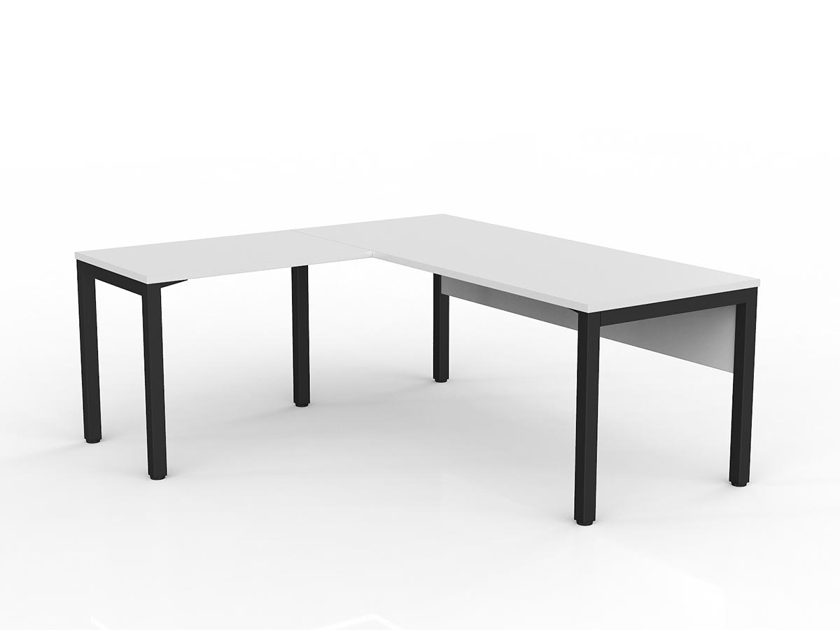 OL Axis Office Desk with Return and Modesty Panel