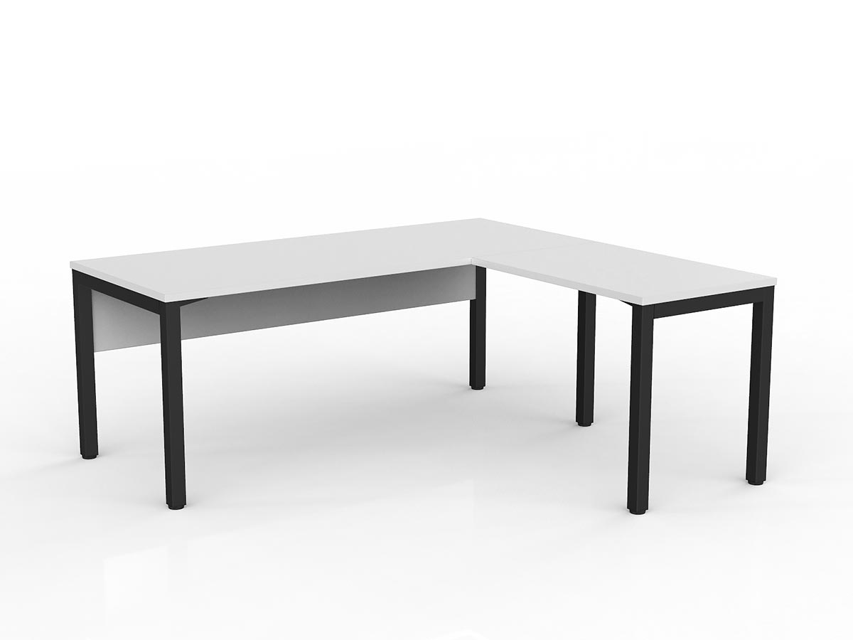 OL Axis Office Desk with Return and Modesty Panel