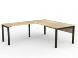 OL Axis Office Desk with Return and Modesty Panel