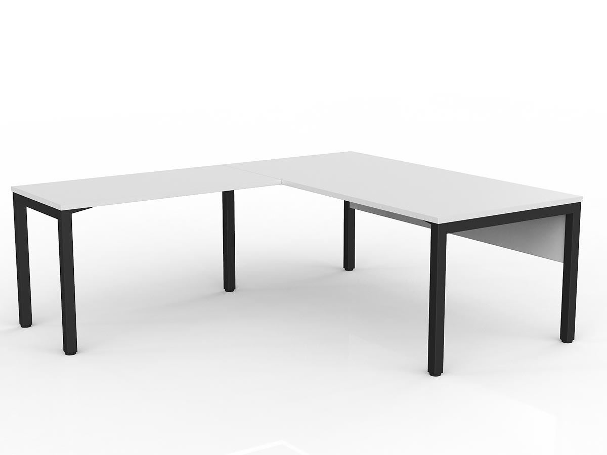 OL Axis Office Desk with Return and Modesty Panel