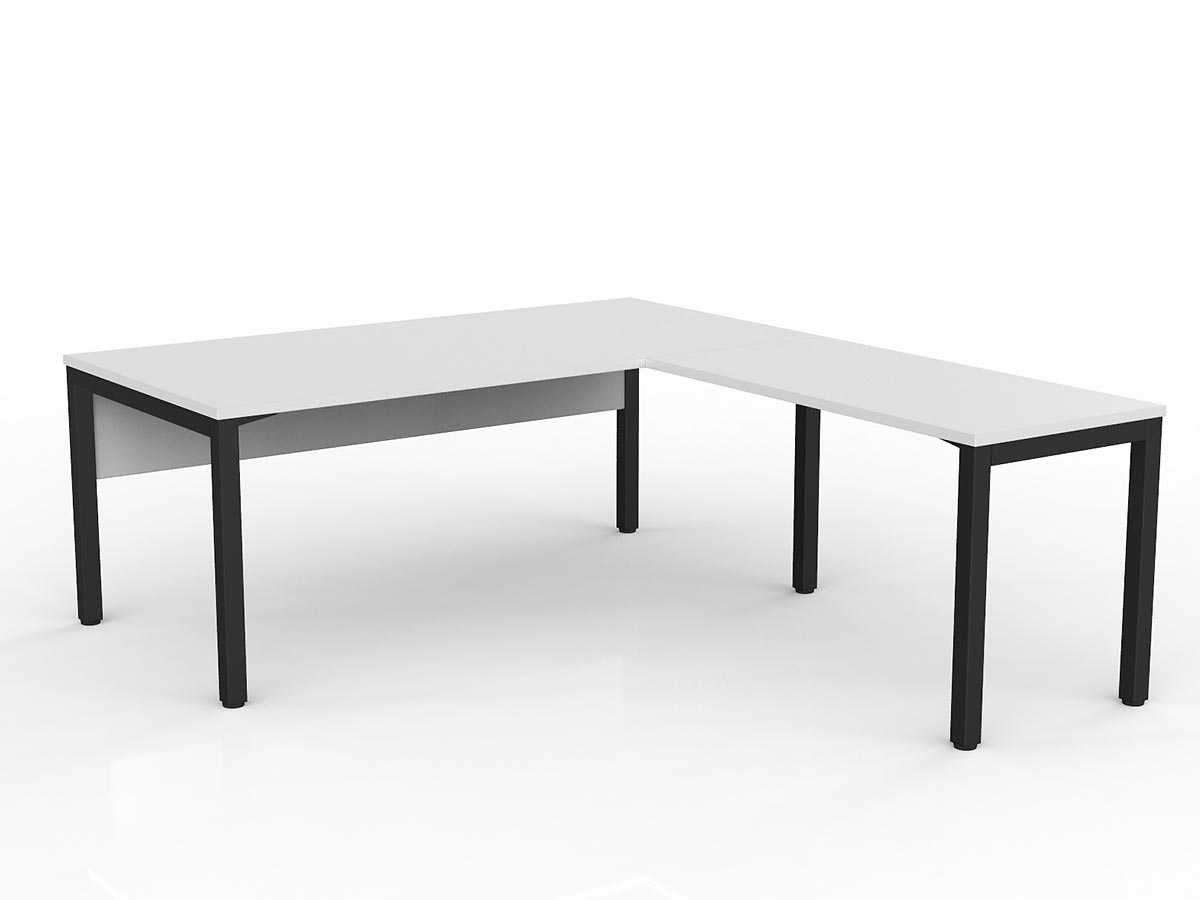 OL Axis Office Desk with Return and Modesty Panel