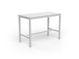 OL Axis Bar Leaner Table - White Top with White Frame