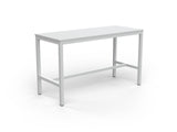 OL Axis Bar Leaner Table - White Top with White Frame